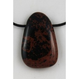 Galet percé Obsidienne pourpre