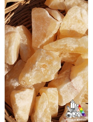 Calcite jaune brute