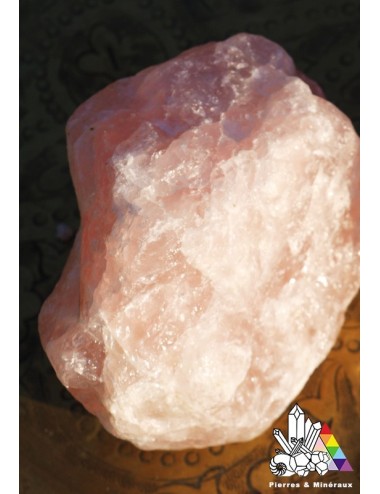 Quartz rose bloc brut