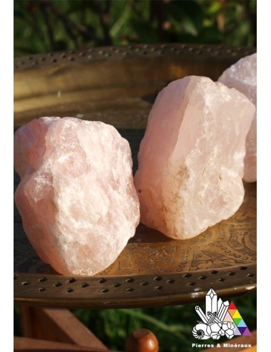 Quartz rose bloc brut
