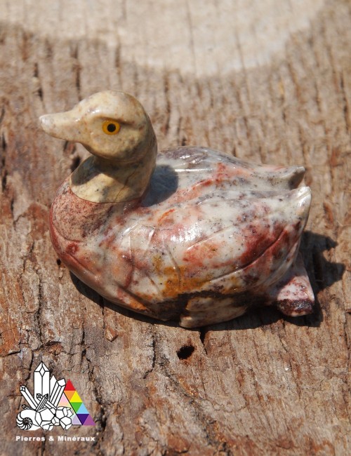 Sculpture de Canard en Stéatite