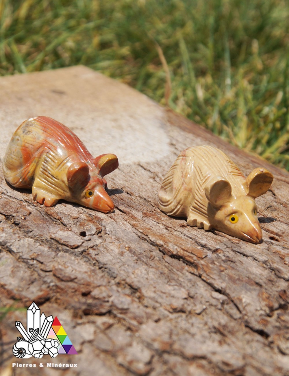 Sculpture de souris en Stéatite