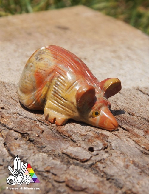 Sculpture de souris en Stéatite