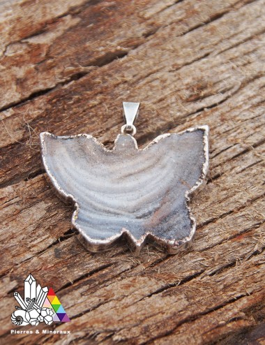 Pendentif Calcédoine Micro Cristallisée