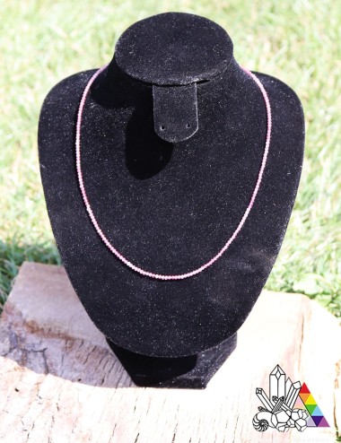 Collier Tourmaline Rose