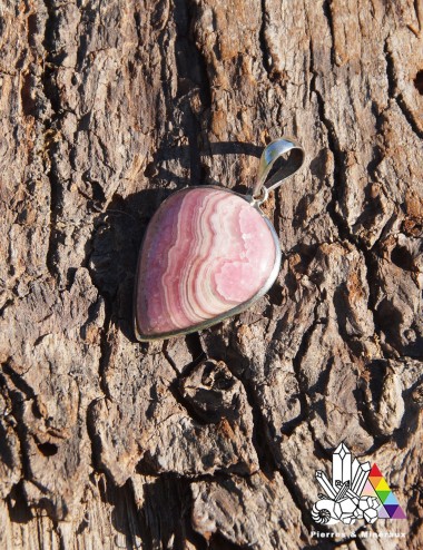 Pendentif en Rhodochrosite