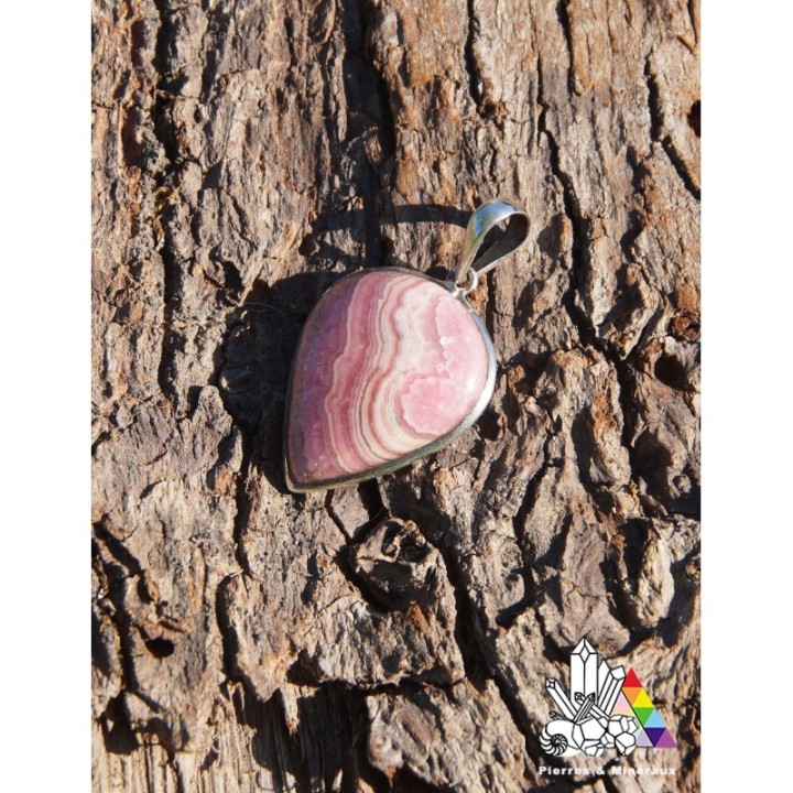 Pendentif en Rhodochrosite - Pierres et Minéraux - Les vertus des pierres