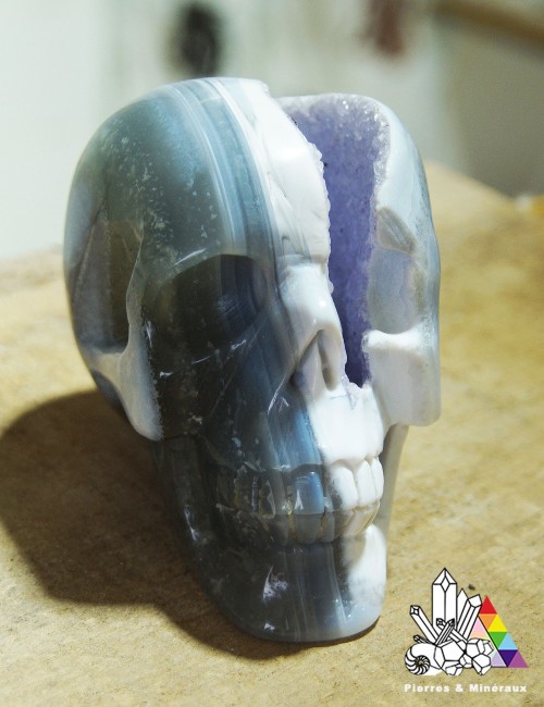 Crâne en Agate