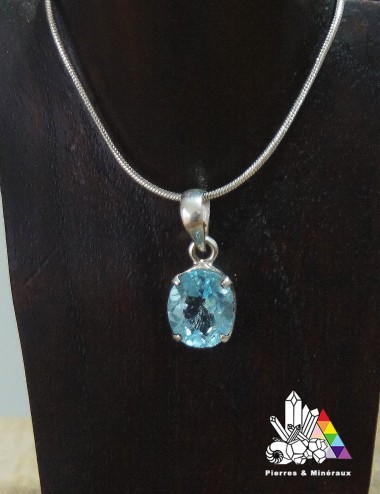 Pendentif en Topaze forme Ovale