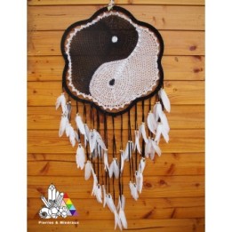 Magnifique Attrape Rêve Ying Yang - déco zen - Grand format - Idée Déco