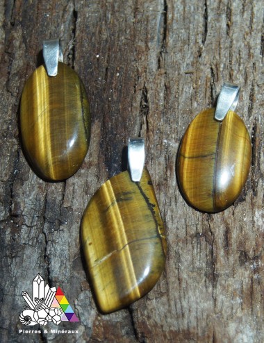 Pendentif Oeil de Tigre - Bélière