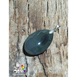 Obsidienne Œil Céleste - Monté sur Bélière en Argent 925 - Vertus des Pierres