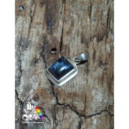 Pendentif en Pietersite - reflet bleu - Argent 925 - Belle qualité - Pierres & Minéraux
