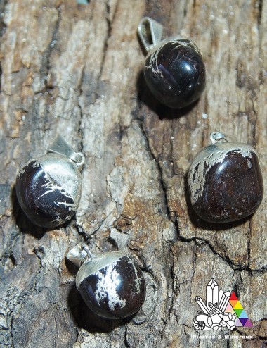 Pendentif Grenat poli