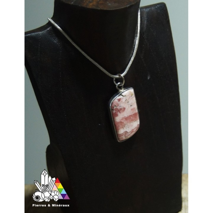 Pendentif en Rhodochrosite - Pierres et Minéraux - Les vertus des pierres