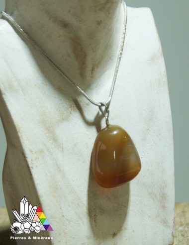 Pendentif en Agate Marron