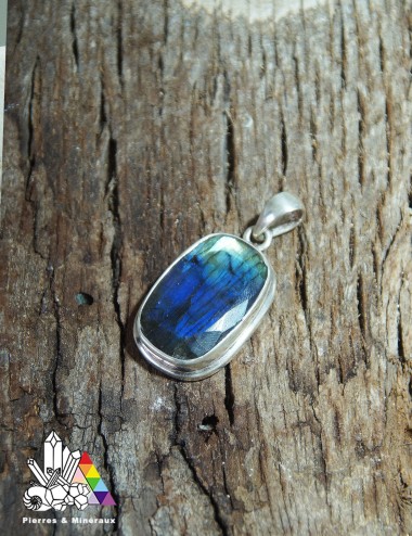 Pendentif en Labradorite - Facetté
