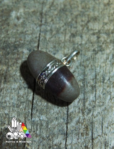 Pendentif Shiva Lingam - Serti