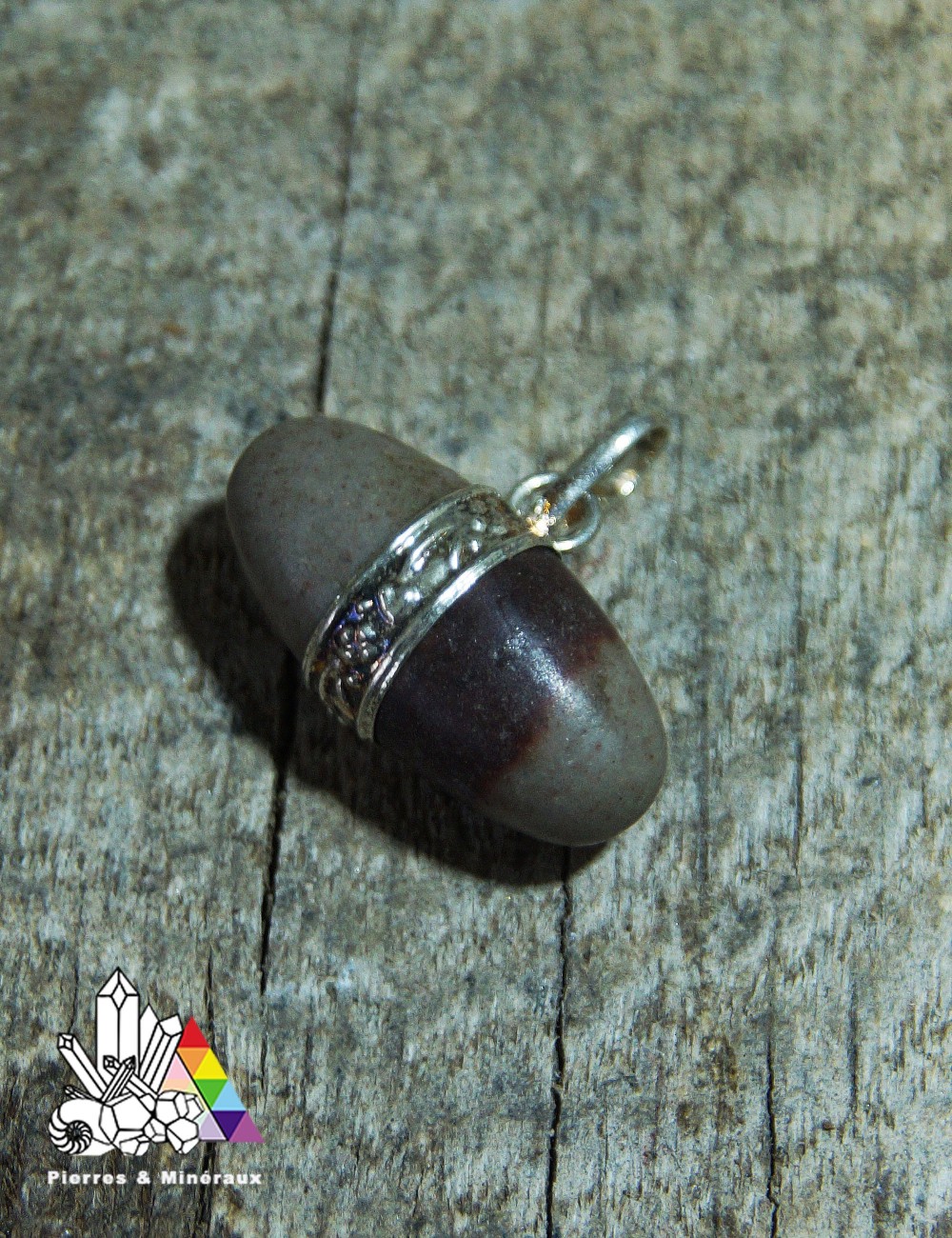 Pendentif Shiva Lingam - Serti