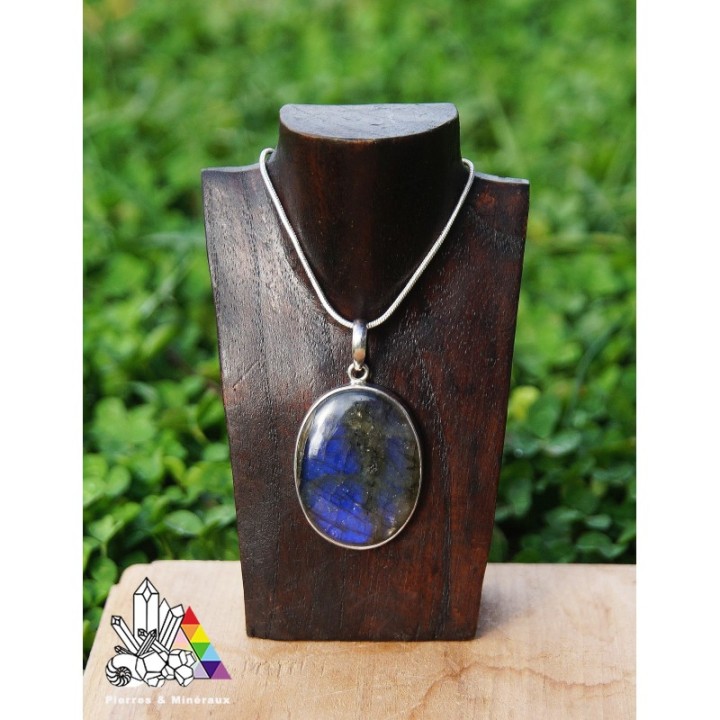 Pendentif Labradorite - Argent 925 - Vertus des Pierres - Pierres et Minéraux