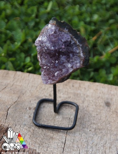 Mini Druses d'Améthyste sur socle