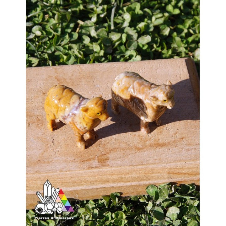 Mouton en Stéatite -  Vertus de la stéatite - Totem - Pierres et Minéraux