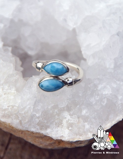 Bague Larimar - Amande