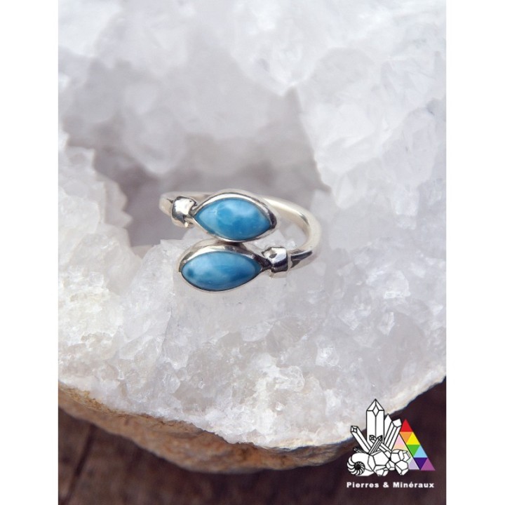 Bague en Larimar - Vertus du Larimar - Pierres et Minéraux