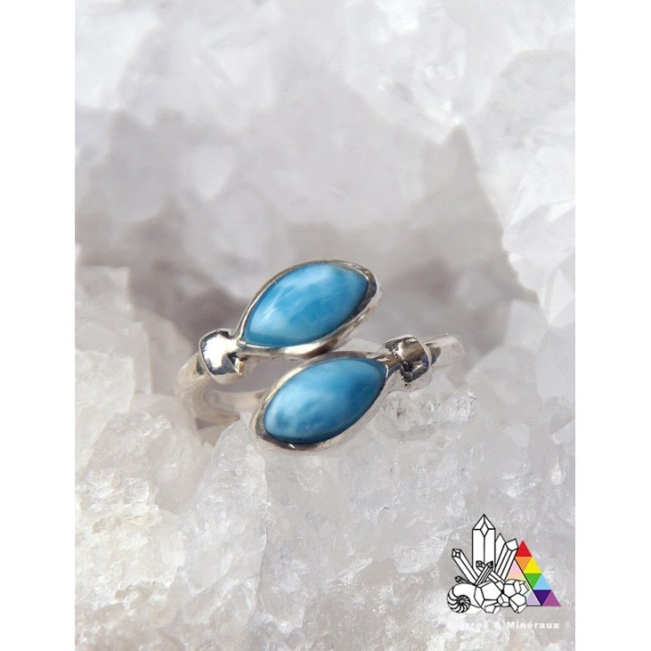 Bague en Larimar - Vertus du Larimar - Pierres et Minéraux