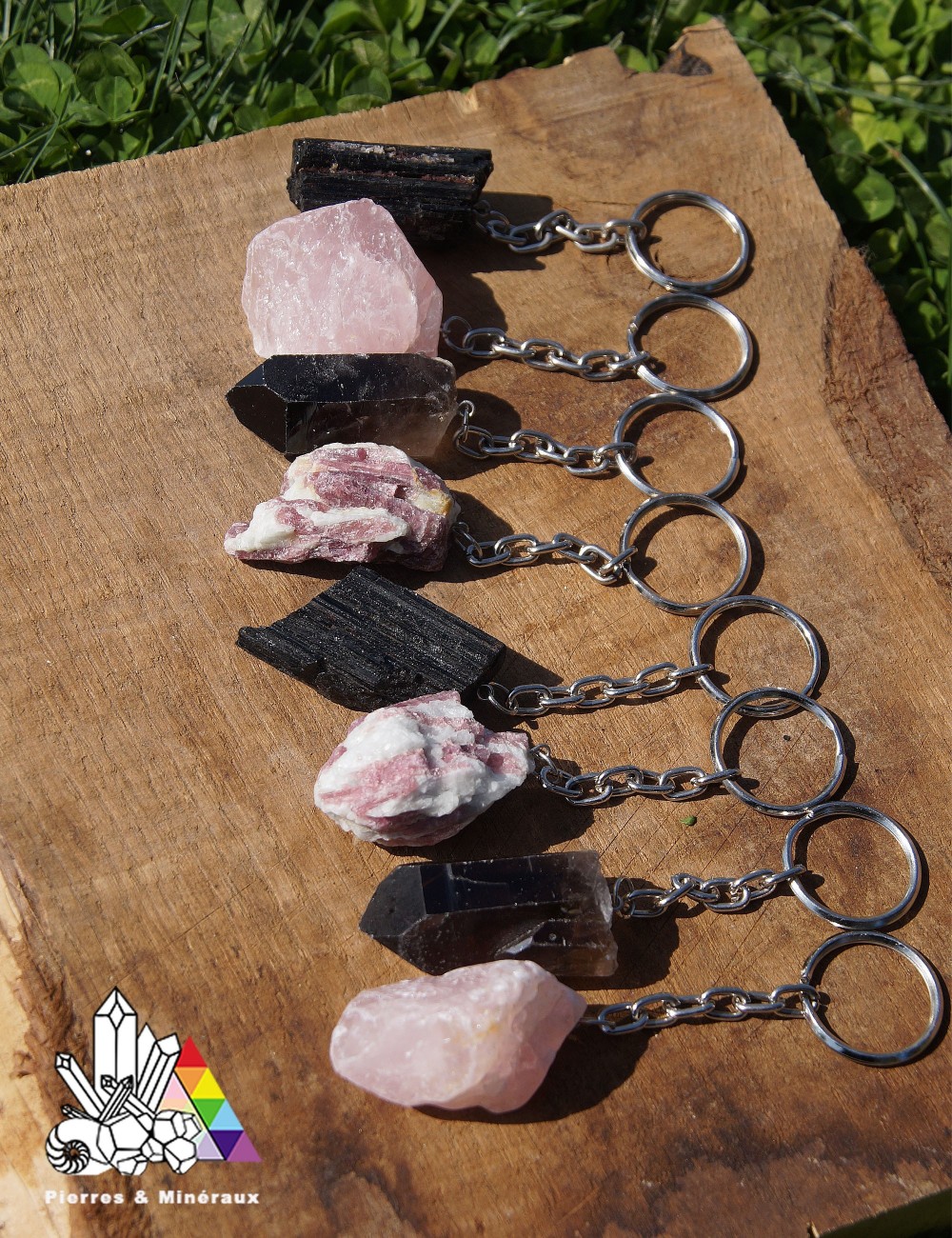 Porte-clés en pierre naturelle