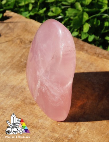 Bloc de Quartz Rose Poli