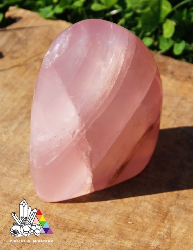 Bloc de Quartz Rose Poli