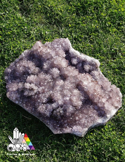 Grande Plaque d'Améthyste - Rechargement des pierres