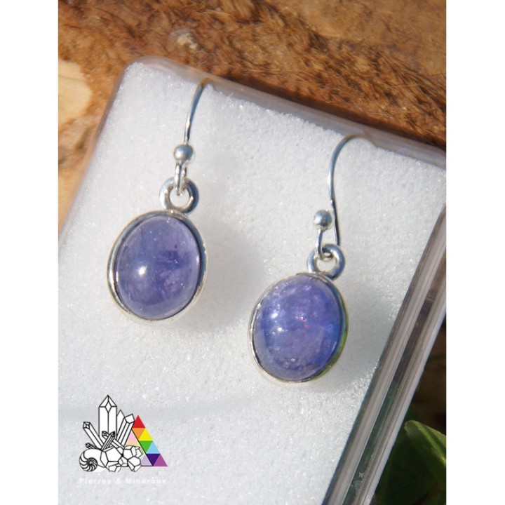 Boucles d'oreilles Tanzanite - Vertus des pierres - Pierres et Minéraux
