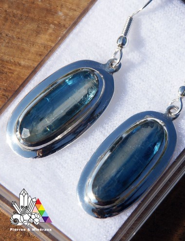 Boucles d'oreilles -  Cyanite