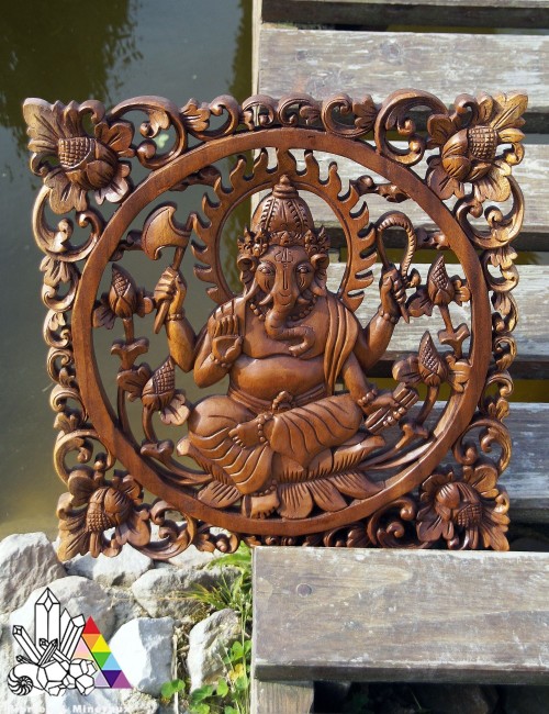 Beau Ganesh - Tableau en Bois