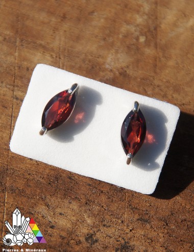 Boucles d'Oreilles - Grenat