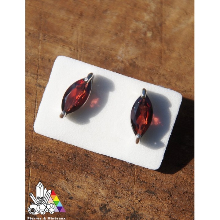 Boucles d'oreilles - Grenat Rouge - Les vertus du Grenat - Pierres et Minéraux - France