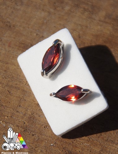 Boucles d'Oreilles - Grenat