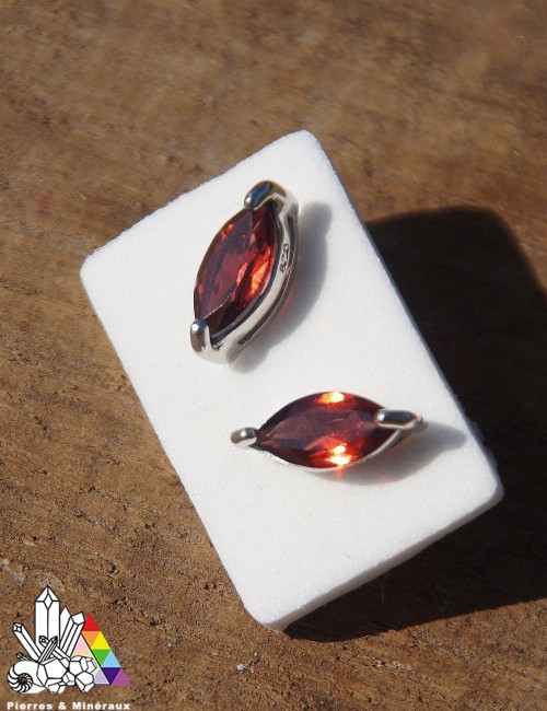 Boucles d'Oreilles - Grenat