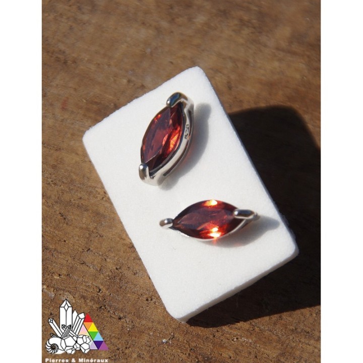 Boucles d'oreilles - Grenat Rouge - Les vertus du Grenat - Pierres et Minéraux - France