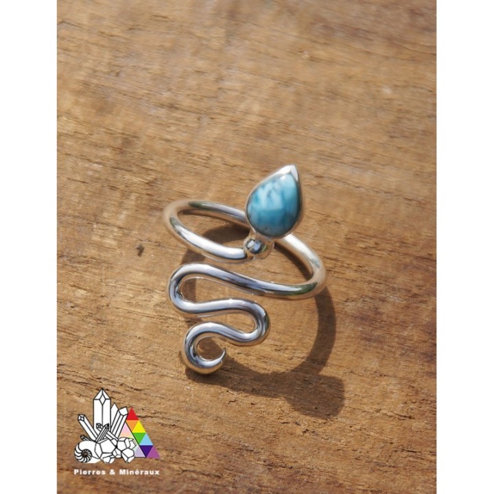 Bague Larimar - Serpent - Vertus des Pierres - Pierres & Minéraux