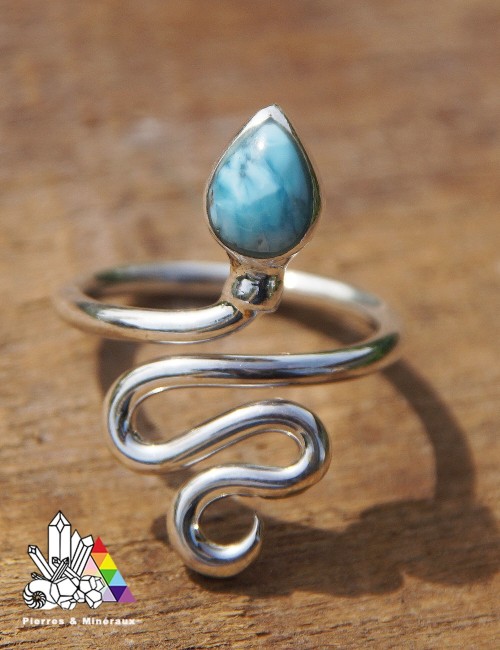 Bague Serpent - Larimar
