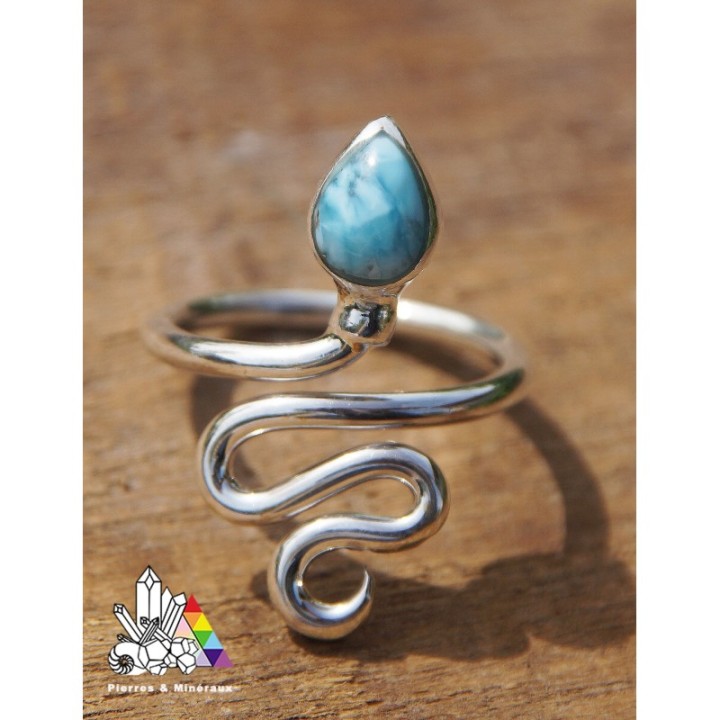 Bague Larimar - Serpent - Vertus des Pierres - Pierres & Minéraux