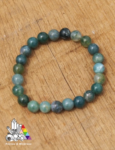 Bracelet Agate mousse sur - mesure