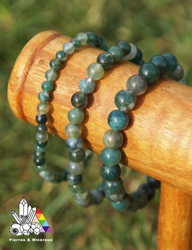 Bracelet Agate mousse sur - mesure