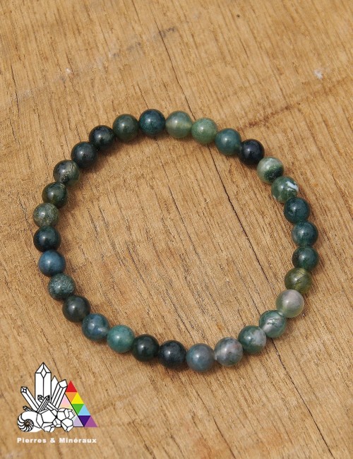 Bracelet Agate mousse sur - mesure