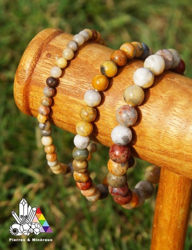 Bracelet  Agate Crazy Lace sur -mesure