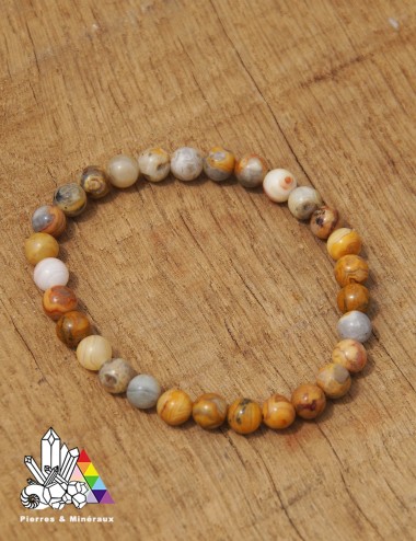 Bracelet  Agate Crazy Lace sur -mesure