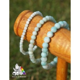 Bracelet en Amazonite - Sur Mesure - Vertus des Pierres - Pierres et Minéraux - Vente en ligne